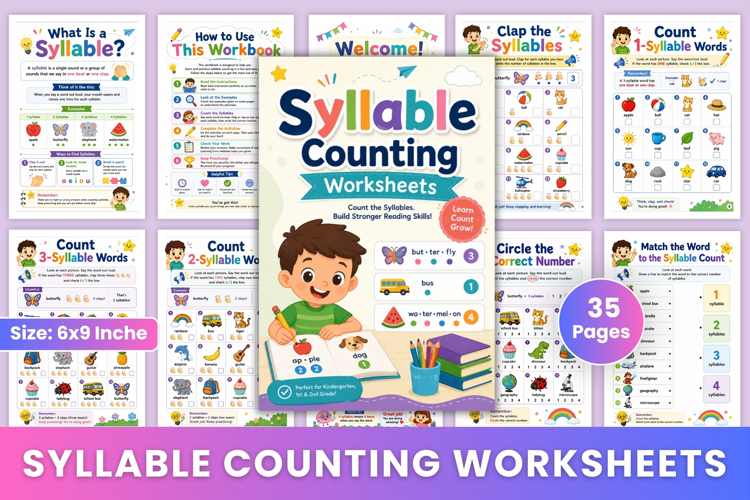 Syllable Counting Worksheets