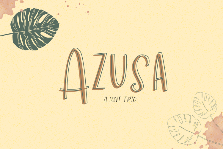 Azusa Sans - A Font Trio