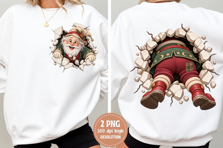 Christmas Santa Numbers PNG