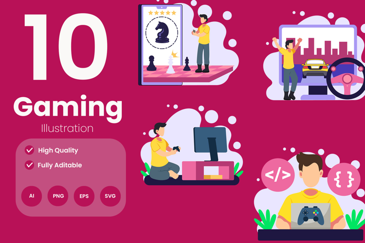Gaming Illustration Pack