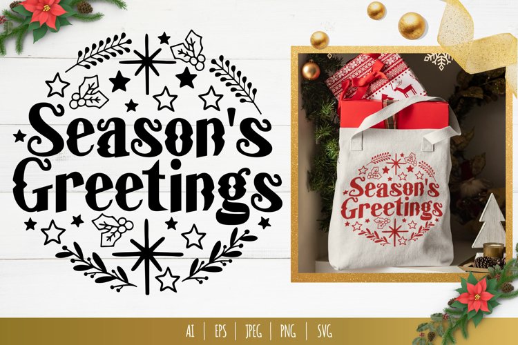 Seasons Greetings Svg Image 2