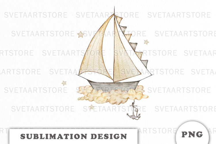 Watercolor Sailboat png