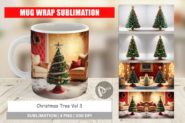 Mug Wrap Christmas Tree