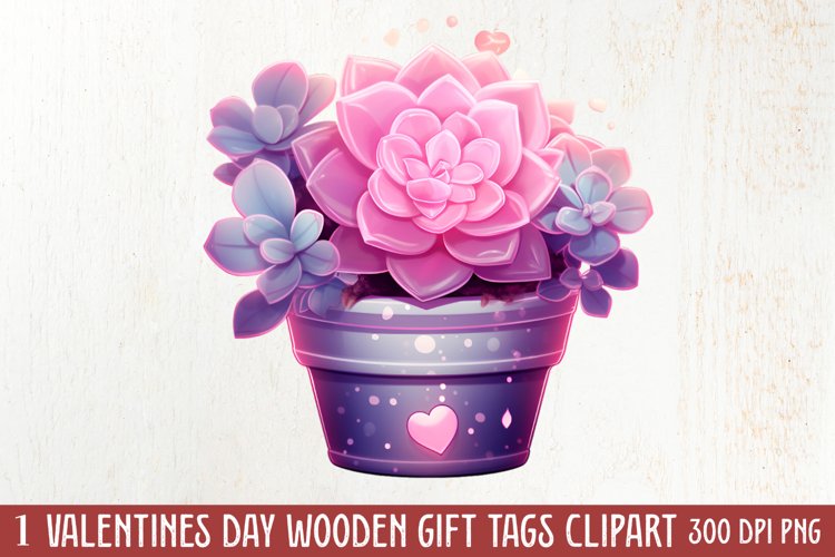Watercolor Succulent Clipart Image 9