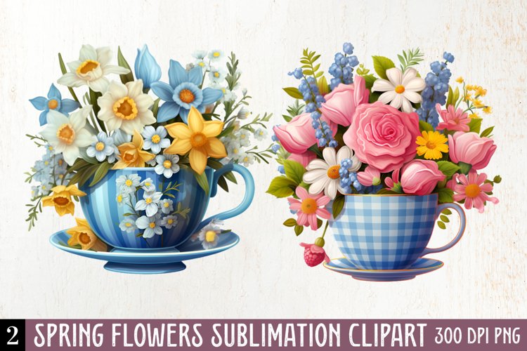 Spring Flowers Clipart Image 8