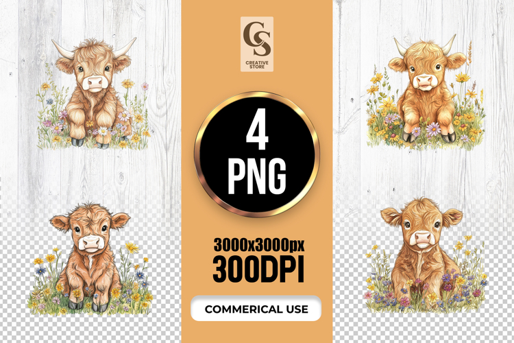 Highland Cow Clipart Image 2