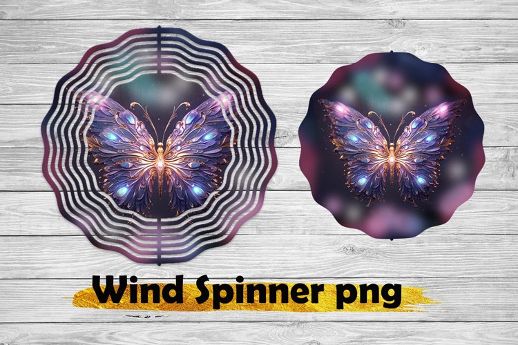 3D Butterfly Wind Spinner ,Summer Wind Spinner sublimation example image 1