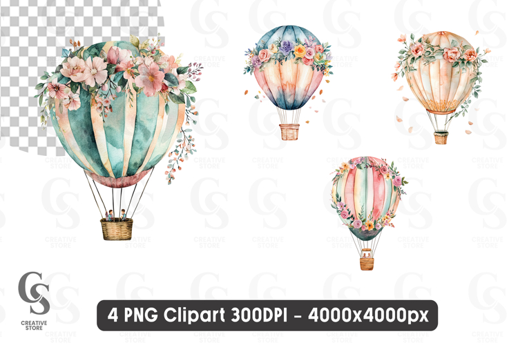 Hot Air Balloon Clipart Image 5