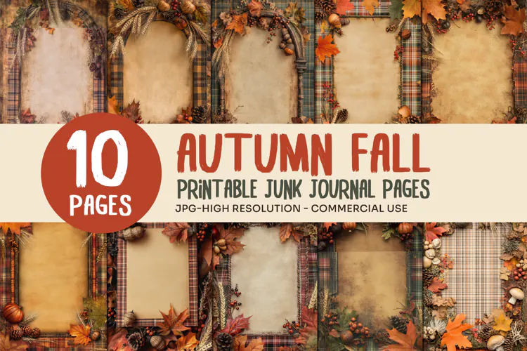 Rustic Harvest Junk Journal Pages
