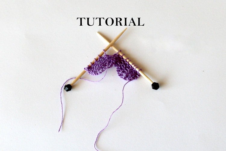 Miniature needles with knitting yarn tutorial PDF dollhouse