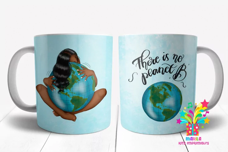 Earth Love Mug Sublimation Designs