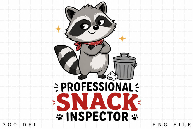 Professional Snack Inspector PNG Sublimation Design - Funny example image 1