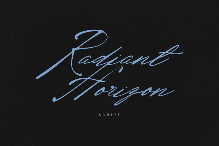 Radiant Horizon Script Signature Font