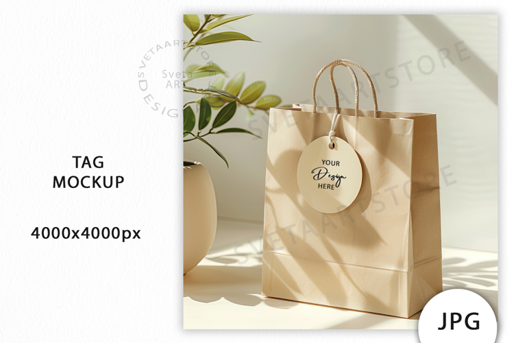 Bag with tag Mockup JPG