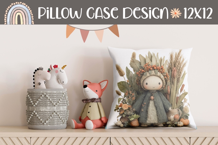 Fall Pillow Template, Farm Pillow, Thanksgiving Pillow