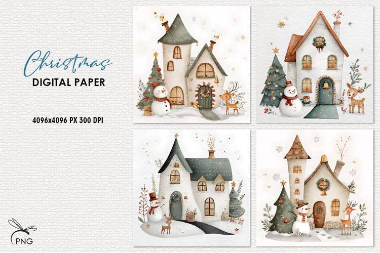 Christmas Snowman Clipart Image 23