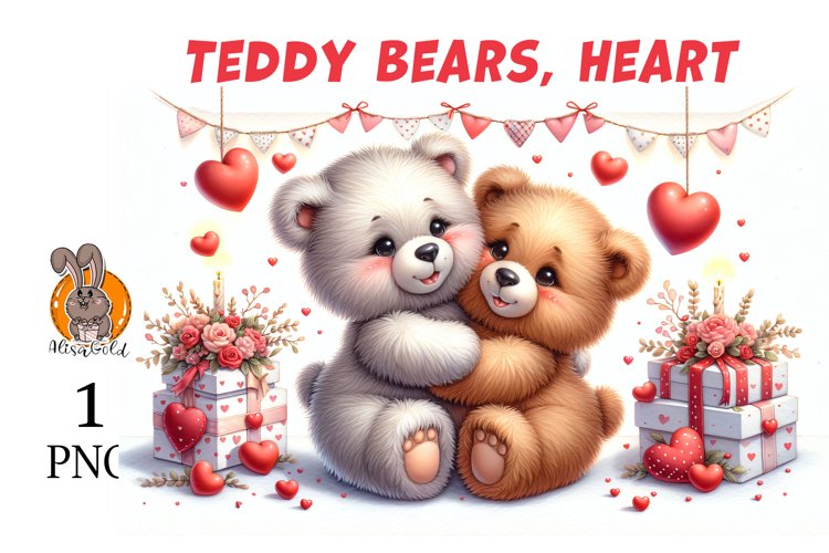 bears and a heart
