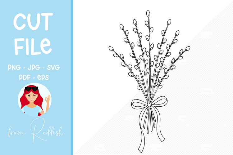 Easter SVG Line Art Cut File