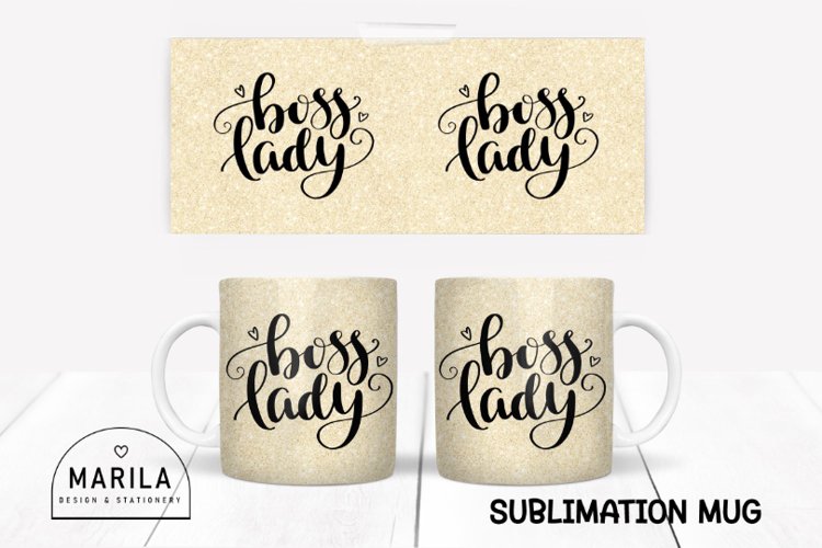 Lady boss Mug Sublimation Design #5 example image 1