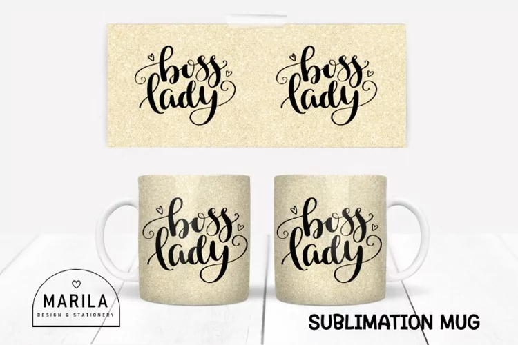 Lady boss Mug Sublimation Design #5