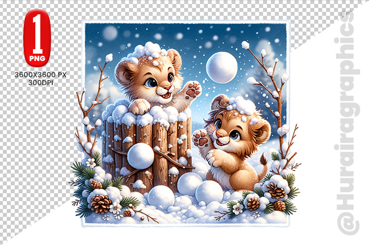 Cute Lion Clipart Image 17