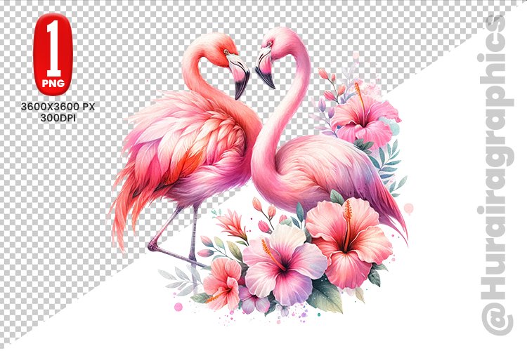 Cute Flamingo Clipart Image 20