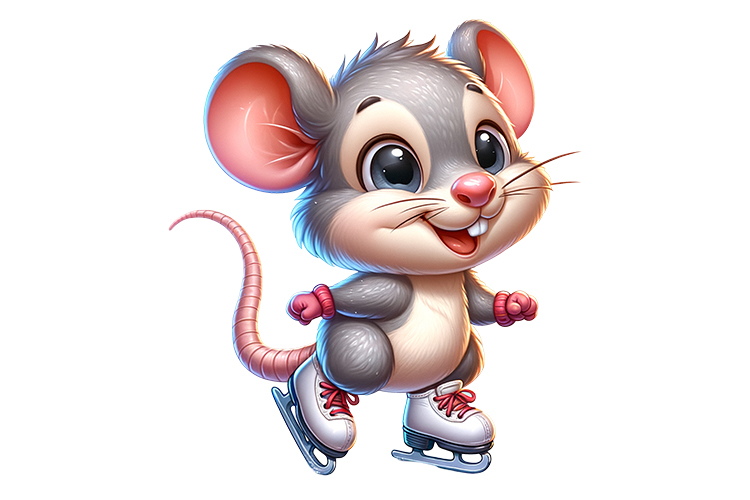 Cute Rat Clipart - PNG File