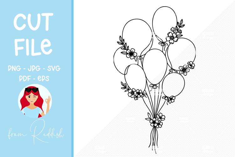 Birthday Balloons SVGs Image 4