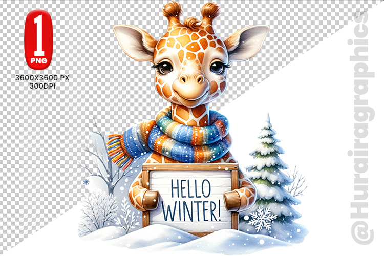 Hellow Winter Clipart - PNG File
