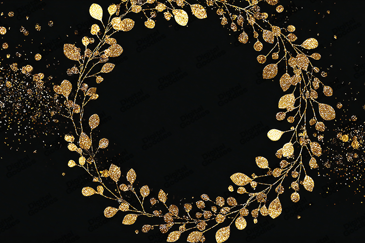 Gold Glitter Background Image 2