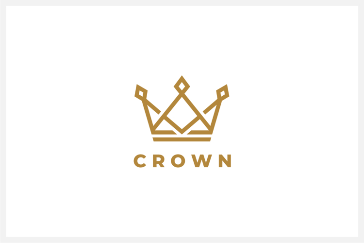 Crown Logo Design Vector Template