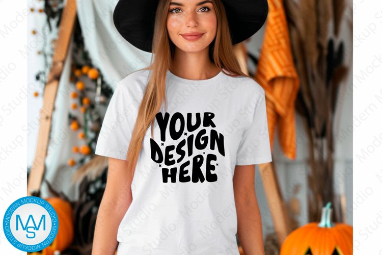 White Tshirt Mockup Image 9