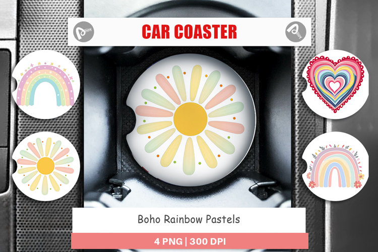 Boho Rainbow Clipart Image 7