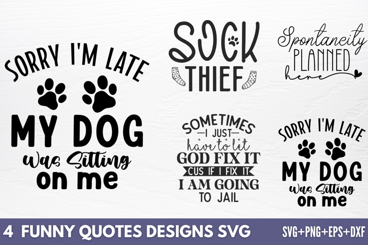 Funny Quotes Designs SVG