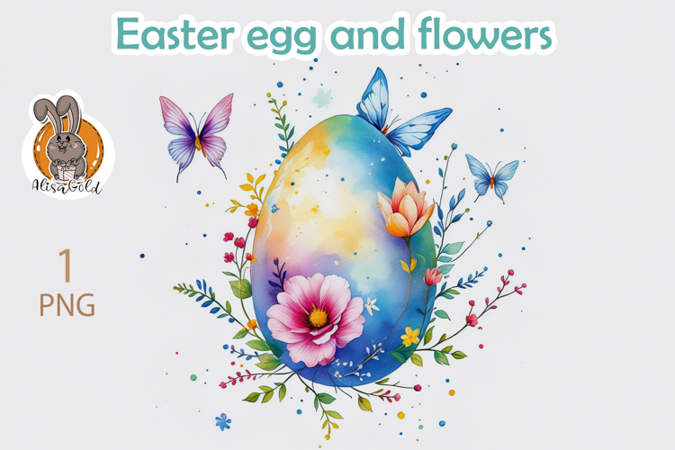 Easter eggs, flower, pattern