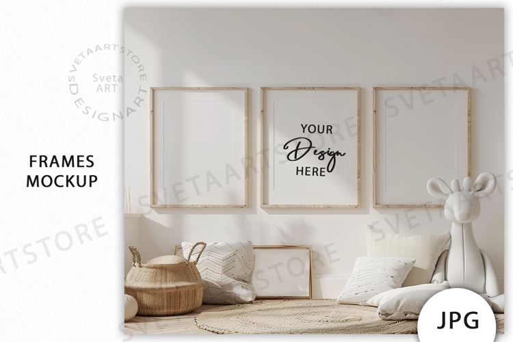 Frames Mockup, Baby Room Mockup JPG