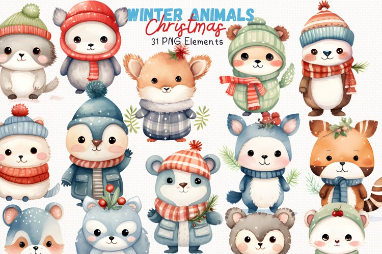 Winter Animals Clipart Image 21