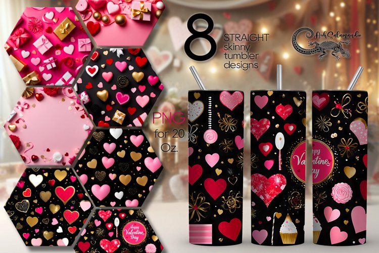 Pink Hearts Clipart Image 21