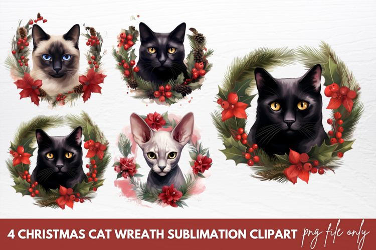 Christmas Wreath Clipart Image 10