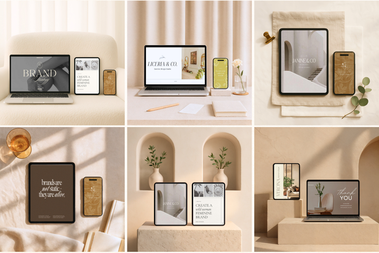 45 Multi Device Canva Mockups