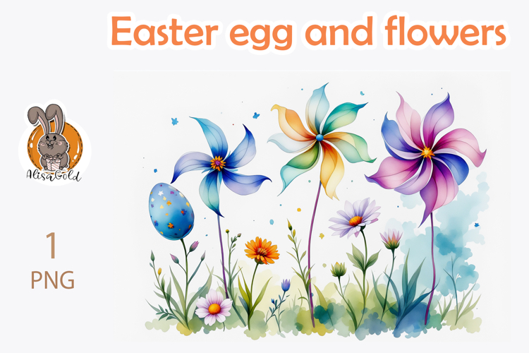 Easter eggs, flower, pattern