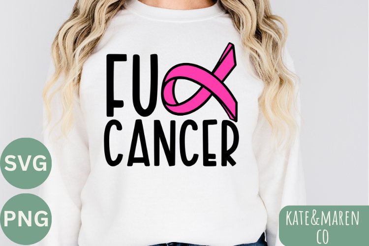 FU Cancer SVG | Cancer Ribbon Awareness SVG