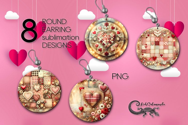 Earring Sublimation Designs