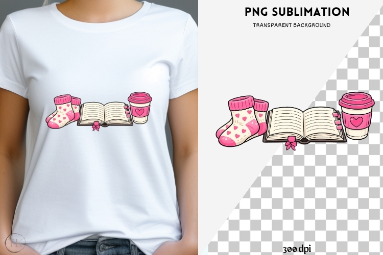 Book besties png design for T-shirts
