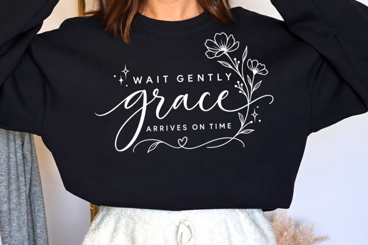 In the Stillness Grace Is Growing PNG, Christian Grace Faith example image 1