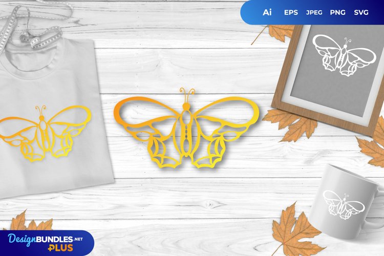 Butterfly Card Svg Image 12