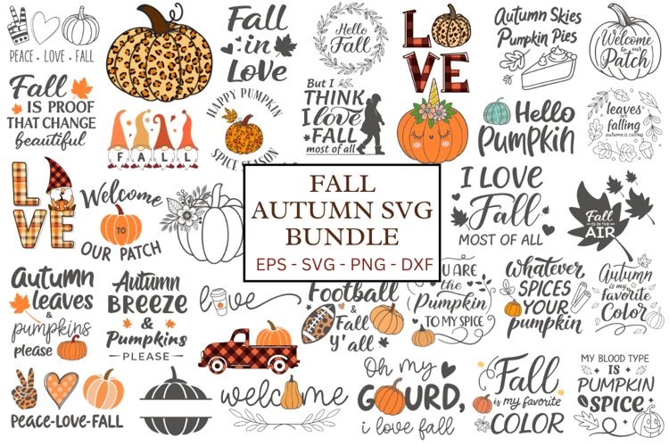 Fall SVG Bundle, Fall, Pumpkin SVG Bundle | Autumn Pumpkin