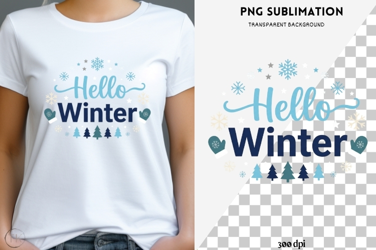 Winter phrases png design for T-shirts