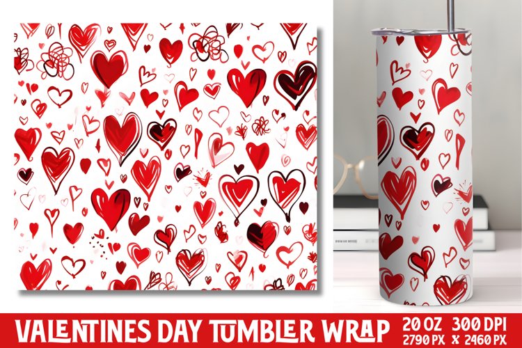 Valentines Day Tumbler Wrap