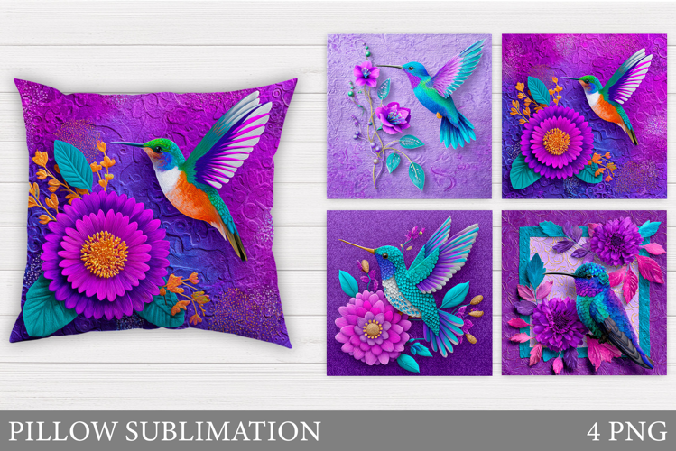 Hummingbird Sublimation. Hummingbird Pillow Sublimation